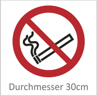 Rauchen verboten 30cm
